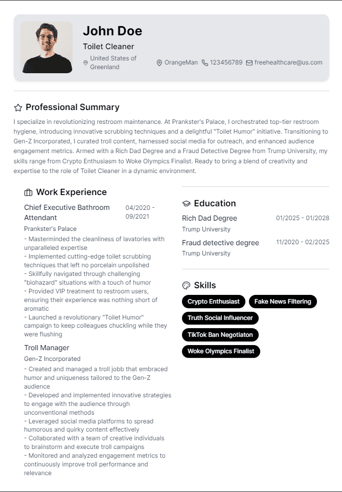 Resume Mockup