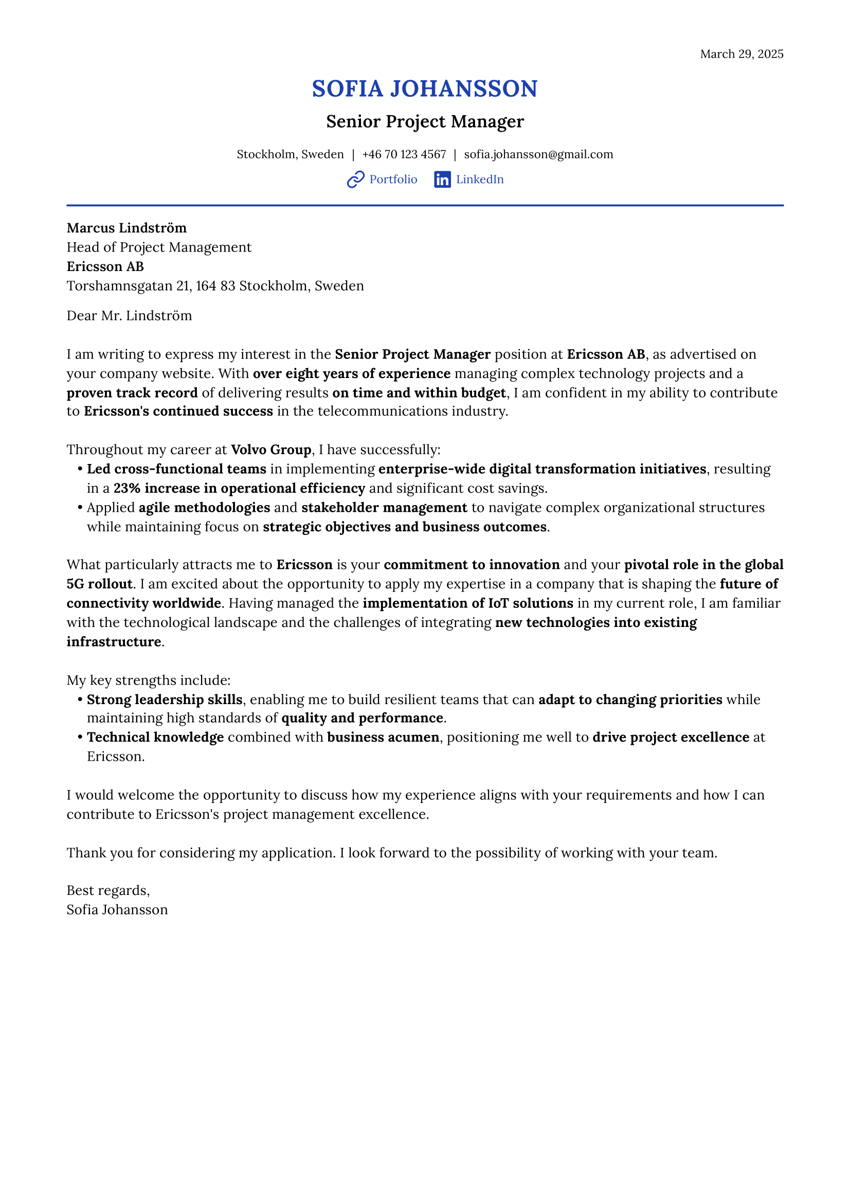 Nobel cover letter template preview
