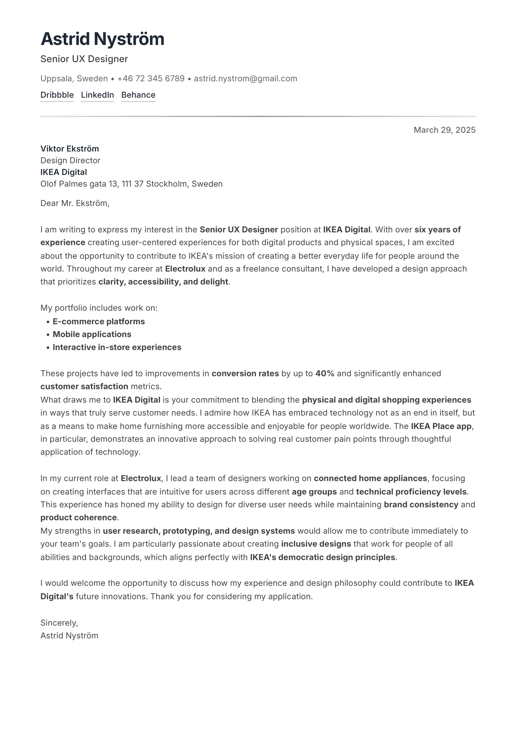 Ren cover letter template preview