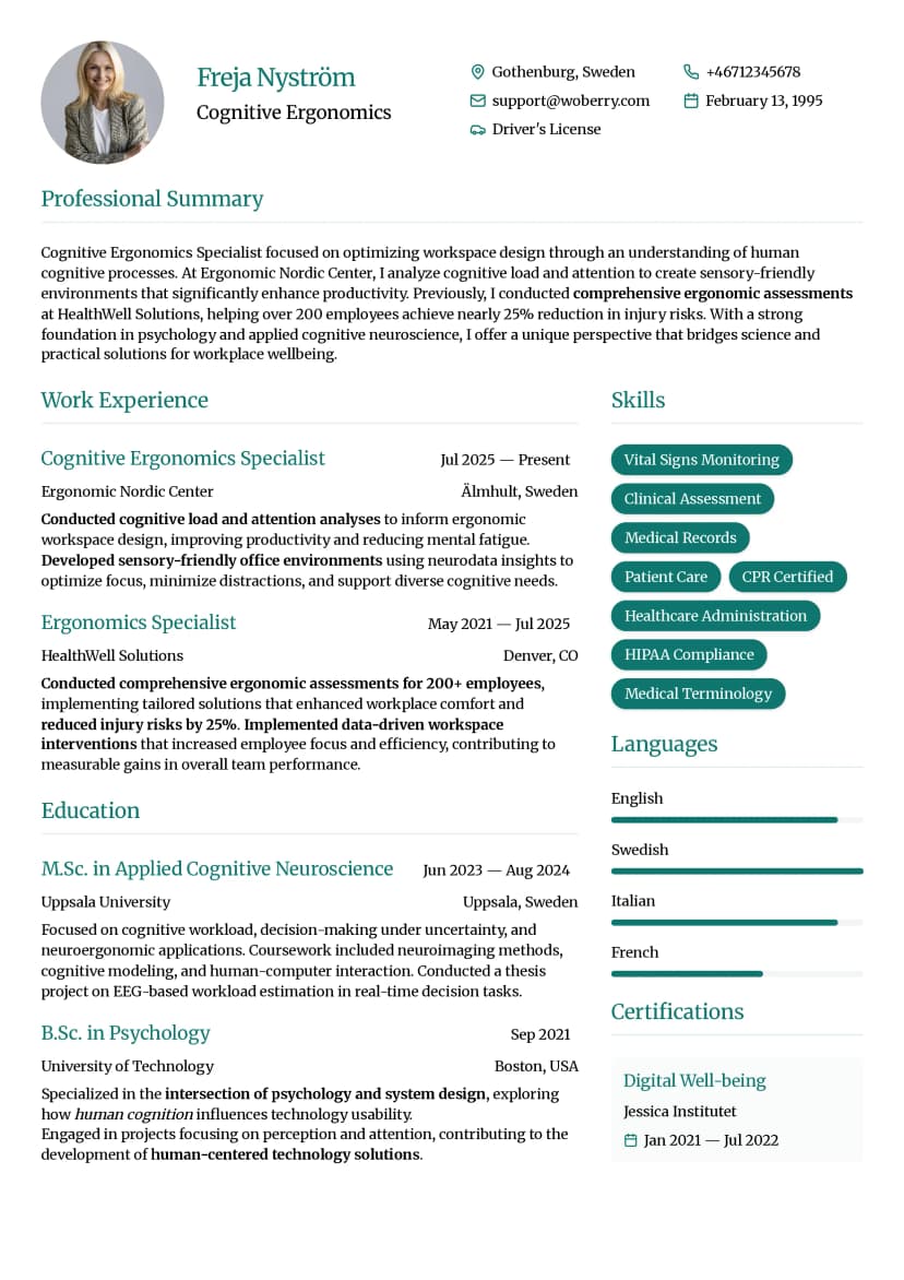 Registered Nurse resume examples - healthcare professional providing patient care in hospital setting with medical equipment